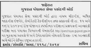 Official Answer Keys Released for Nayab Chitnis Exam - 15/02/2014