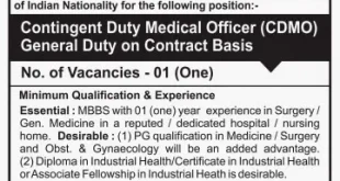 IOCL Walk in Interview for Duty Medical Officer