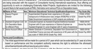 UUSDIP Various Vacancies Recruitment, 2015